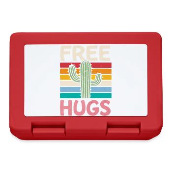 Cactus Arc-en-Ciel Free Hugs - Boîte à goûter - rouge - Devant