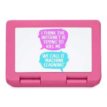 GPT Programmierer Coder - Brotdose - Pink - Vorne
