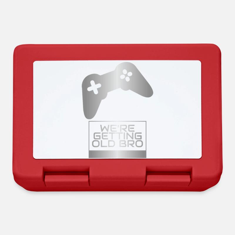 Old Bro Retro Gamer Tee - Boîte à goûter - rouge