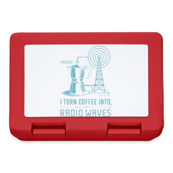 Du café aux ondes radio - Boîte à goûter - rouge - Devant