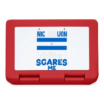 Fierté et Foyer du drapeau du Nicaragua - Boîte à goûter - rouge - Devant