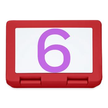 6 - Boîte à goûter - rouge - Devant