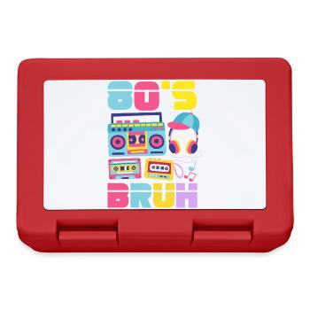 Retro Back to the 80s Vintage Design - Lunchbox - red - Front