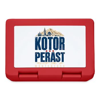 Kotor Perast Montenegro Travel Souvenir for Visito - Lunchbox - red - Front