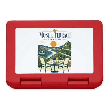 Mosel Wine Hiking Terrace First Sip Scenic Design - Lunchbox - red - Front