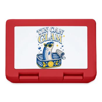 Tin Can Glam Sardines with Sunglasses - Lunchbox - red - Front