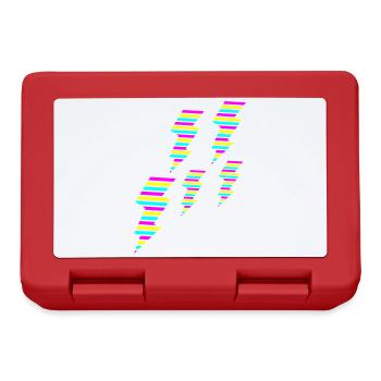 tri color flash blitz electro power - Brotdose - Rot - Vorne