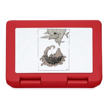 Baleine - Boîte à goûter - rouge - Devant