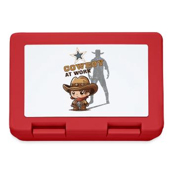 Cowboy at Work - Lunchbox - red - Front