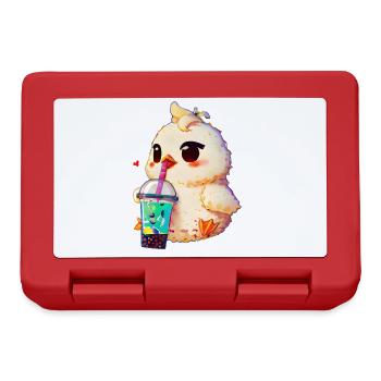 Cute chicken with soft drink - Lunchbox - red - Front