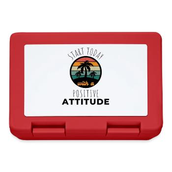 POSITIVE EINSTELLUNG MINDSET Motivation - Boîte à goûter - rouge - Devant