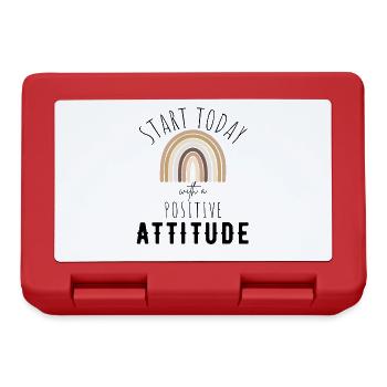 POSITIVE EINSTELLUNG MINDSET Motivation - Boîte à goûter - rouge - Devant