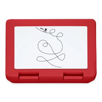 Surfer makes loops - Lunchbox - red - Front