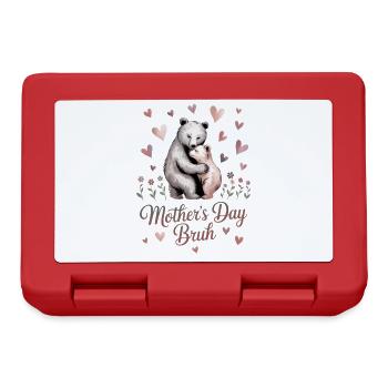 Fête Des Mères Bruh Mère Ours Maman - Boîte à goûter - rouge - Devant