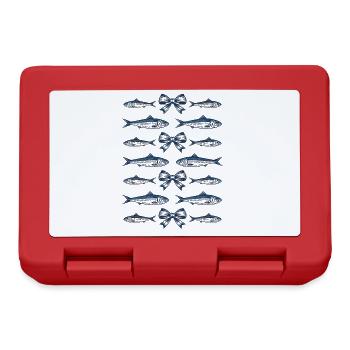 Noeud Sardines Plage Femme - Boîte à goûter - rouge - Devant