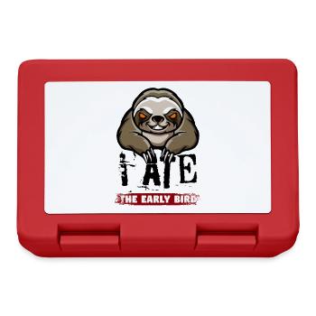 Evil sloth. For morning grouches & late risers - Lunchbox - red - Front