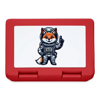 Astronaut Fox Space Cosmonaut Universe - Lunchbox - red - Front