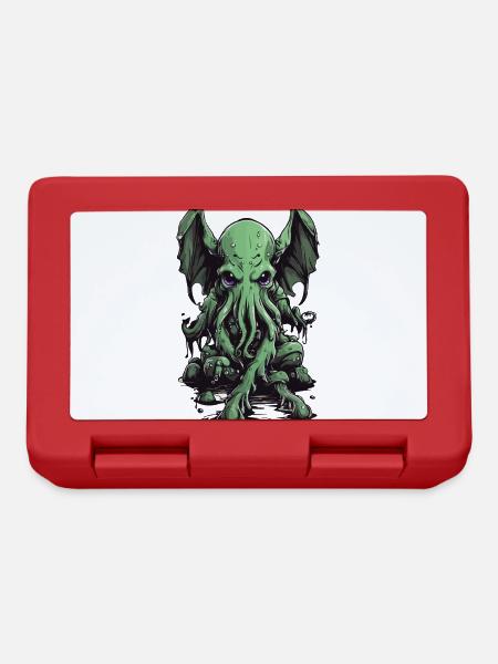 Schleimiges Halloween Cthulhu Tentakeln Monster - Brotdose - Rot