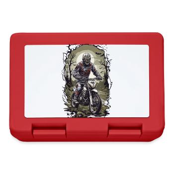 Motocross Zombie Halloween Adrenaline Biker Race - Lunchbox - red - Front