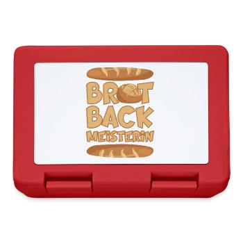 BROT BACKMEISTERIN BROT BACKEN BÄCKERIN - Brotdose - Rot - Vorne