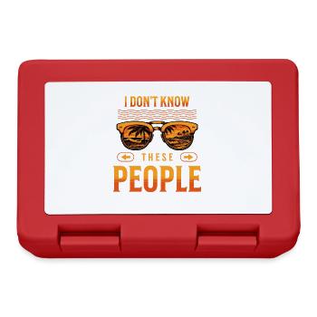 I Don't Know These People Family Trip Vacay Mode - Lunchbox - red - Front