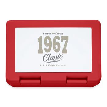 LIMITED EDITION né en 1967 anniversaire 55 ans - Boîte à goûter - rouge - Devant