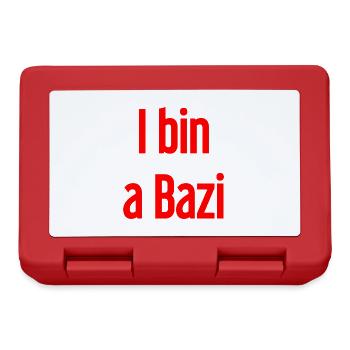 I am a Bazi – Bavarian saying with humor - Lunchbox - red - Front