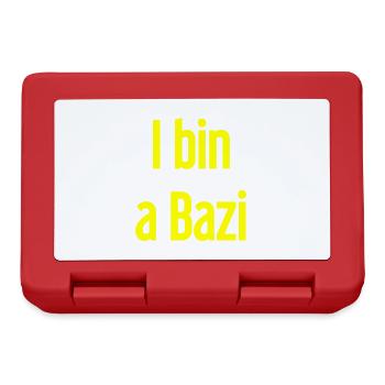 I am a Bazi – Bavarian saying with humor - Lunchbox - red - Front