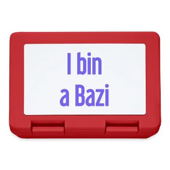 I am a Bazi – Bavarian saying with humor - Lunchbox - red - Front