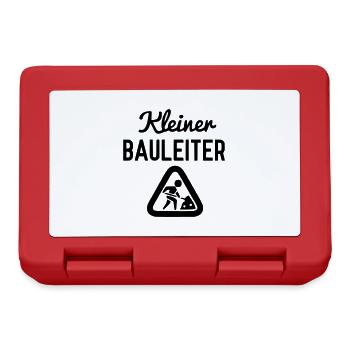 Kleiner Bauleiter - Brotdose - Rot - Vorne