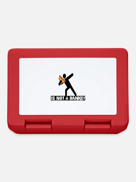 hot dog banksy - Lunchbox - red