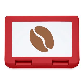 Coffee Bean Coffee Cup Caffeine Coffee Gift - Lunchbox - red - Front