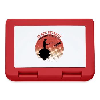 Je suis retraité mon boulot est daller à la pêche - Boîte à goûter - rouge - Devant