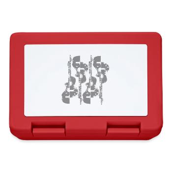 Illustration de guitare - Boîte à goûter - rouge - Devant