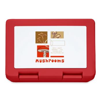 Nature Vegetables Mushrooms Wildlife - Lunchbox - red - Front