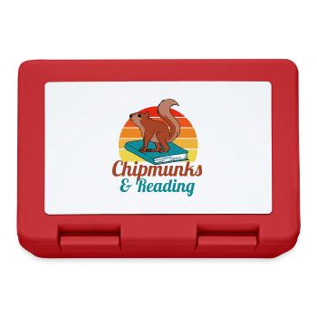 Chipmunks et livres de lecture Littérature Animaux - Boîte à goûter - rouge - Devant