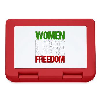 Iran Frauenrechte Feminismus Hijab Geschenk - Brotdose - Rot - Vorne