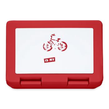 Le cyclisme comme cardio-mobilité | Bicycle Hobby - Boîte à goûter - rouge - Devant