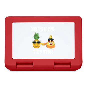 Pineapple and Pizza Buddy Ironisches Sprichwort - Brotdose - Rot - Vorne