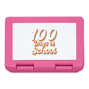 100 days of school gift - Lunchbox - pink - Front