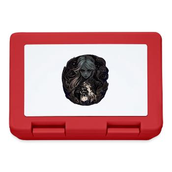 Gloomy Beautiful Witch / Wicca - Lunchbox - red - Front