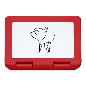 Chihuahua Chien - Boîte à goûter - rouge - Devant
