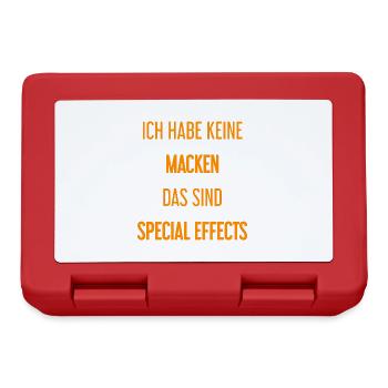 Keine Macken, nur Special Effects! - Brotdose - Rot - Vorne
