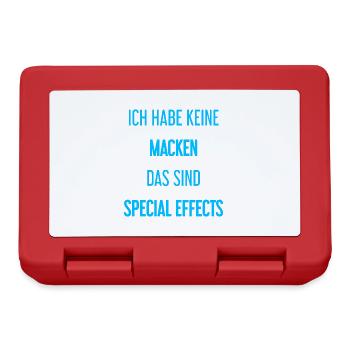Keine Macken, nur Special Effects! - Brotdose - Rot - Vorne