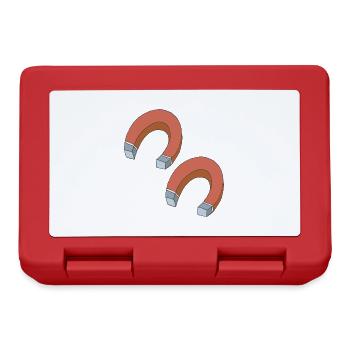 magnet doppelt - Brotdose - Rot - Vorne