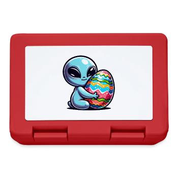 Easter Alien Hug & Egg Love - Lunchbox - red - Front