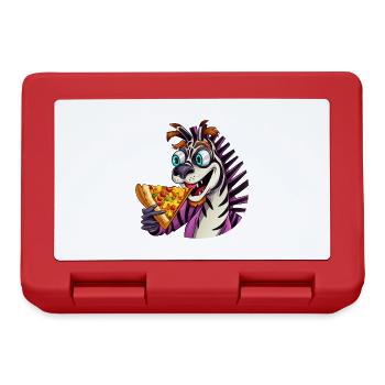 Zebra Pizza Lovers Indulgence - Lunchbox - red - Front