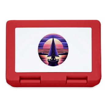 Sailing Meditation Sunset Design - Lunchbox - red - Front