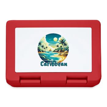 Caribbean Vacation American Beach - Lunchbox - red - Front