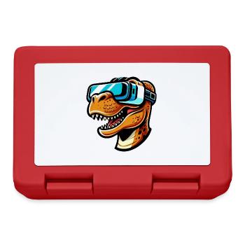 Dino T-Rex VR Gamer Gaming Réalité virtuelle - Boîte à goûter - rouge - Devant